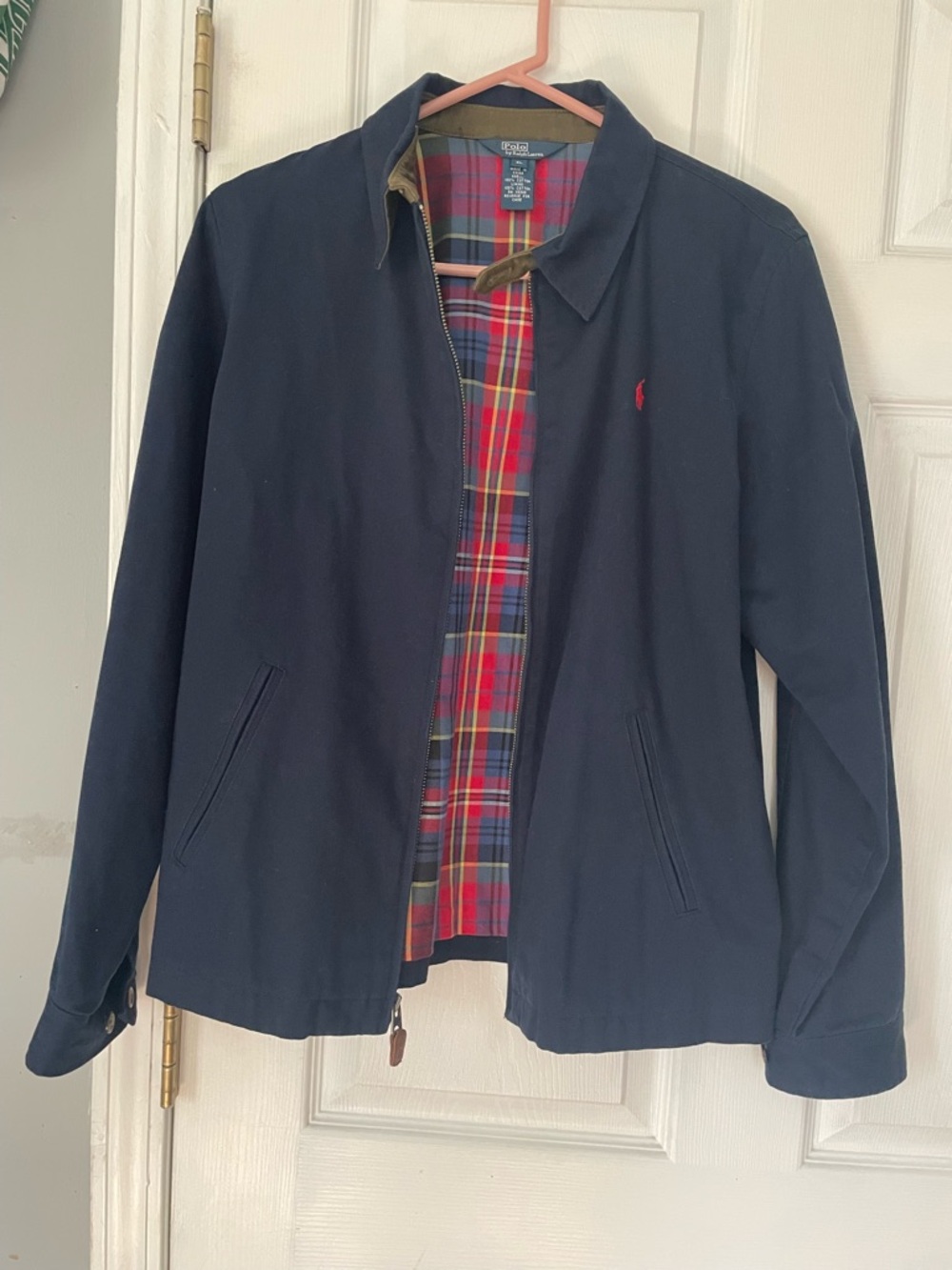 Polo by Ralph Lauren Navy Harrington Jacket with Red Pony